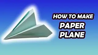Learn how to make a simple paper airplane #origami