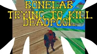Trying to kill Deadpool in BoneLab VR