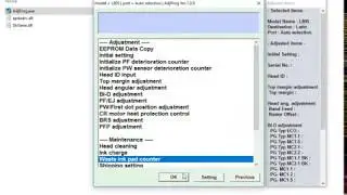 Reset Epson L805