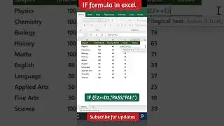 if formula in Excel|