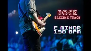 Rock Guitar Backing Track In Em - 130 BPM