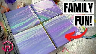 Acrylic Pouring Abstract Art FUN FOR THE WHOLE FAMILY!