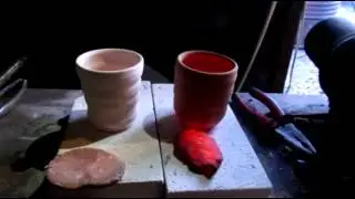 Тестовый обжиг изделий из ПГА глины и смеси!