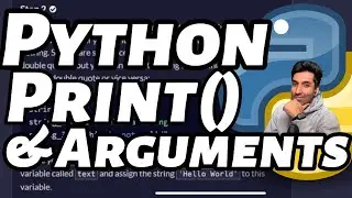 Python: Arguments and Print() function