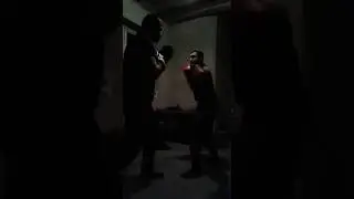 Учусь бить  по лапам