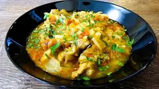 Onion Stew with Pork. Homemade Recipe for Connoisseurs!