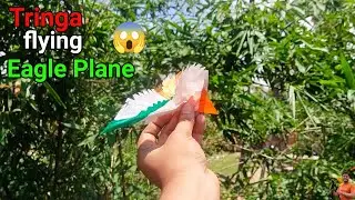 Tricolour flying eagle plane, tringa flying eagle plane,how to make tricolour eagle plane