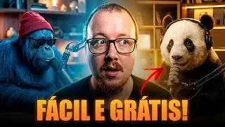 Como Criar Podcast com ANIMAIS FALANTES Usando IA (Fica Muito Bom!)