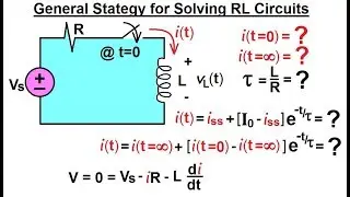Electrical Engineering: Ch 8: RC & RL Circuits (36 of 65) General Strategy of Solving RL Circuits
