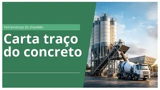 Carta traço - Dosagem de concreto