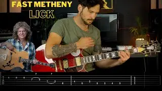 Fast & Fluid Pat Metheny Jazz Guitar Lick | [TABS]