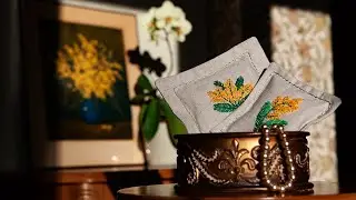Поздравление! Саше. Мимоза. Французский узелок.
