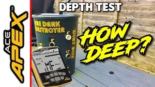 SHOCKING Garrett Ace Apex GOLD and SILVER Depth Test