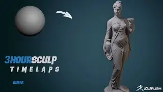 Nimfa sculpture Speedsculpt Timelaps [3_HOURS]