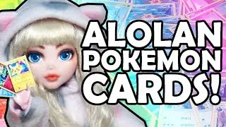 Alolan Pokemon Cards! Huge unboxing + Dollightful's Pikachu Card