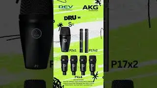 #shorts Akg Drum Set session 1 / 1 x P2 bass drum microphone, 2 x P17* for overheads, and 4 x P4