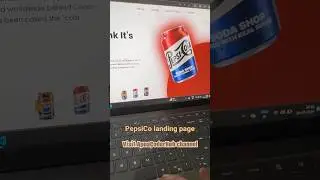 Pepsi website using html Css and javascript. #shorts