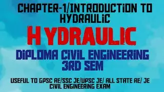 Lec-1/Hydraulic/3rd Sem Civil/GTU/Diploma Engineering