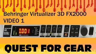 Behringer Virtualizer 3D FX2000 Multi-Engine FX  Video 1/2
