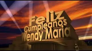 Feliz Cumpleaños Wendy Maria