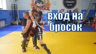 How to properly enter a takedown in MMA! 3 ways to enter an opponent's strike. Learning to wrestl...