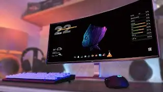 Pc Desktop Skins Grey Groot In Window 10 / Customization In Rainmeter