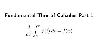 5.4.4 Proof of Fundamental Theorem of Calculus Part 1