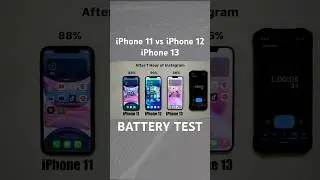 iPhone 11 vs iPhone 12 vs iPhone 13 iOS 17 Battery test YouTube 