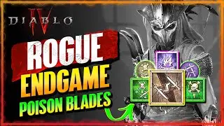 My End Game POISON BLADES Rogue Build & Guide For T65+ Speed Runs | Diablo 4