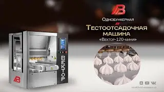 Тестотсадочная машина "Вектор 120-мини"  -  отсаживание маршмэллоу