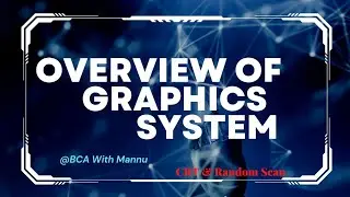 Overview of  Graphics System|| CRT & Random Scan || 