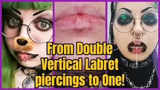 What Happened To My Vertical Labret Piercings?? // Emily Boo