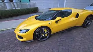Ferrari 296 GTB Híbrida, na cor Amarela - Agro Engenharia Social 😎