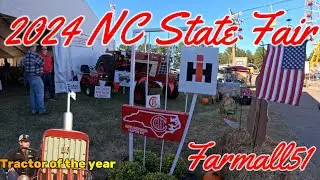 2024 NC State Fair | Setup\ Opening Day | Ch 37 IH Equipment display and Tobacco display.#farmall51