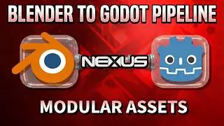Nexus Godot Pipeline: How to setup your modular assets and use Blender as Leveleditor (timelapse)