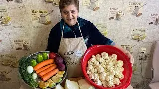 Вкусный соленья цветная капуста от мамы только так делаем 