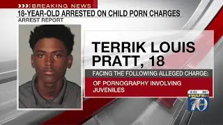 18-year-old arrested on child porn charges, arrest report says