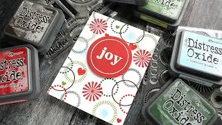 Holiday Card Series 2020 - Day 16 - Stamping & Direct-to-Paper with Oxides Inks