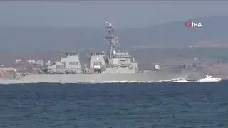 Amerikan Savaş Gemisi Çanakkale Boğazı’ndan Geçti