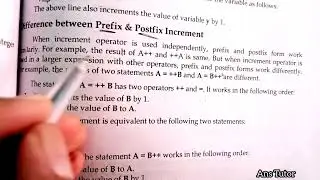 increment Operator with Example , Prefix and postfix , Prefix example , Postfix example , 12th Class