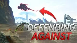 DEFENDING Our CAVE Against The DESERT TITAN! - ARK Survival Evolved