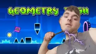 Игорь в Geometry dash но каждом проирош ч бюси с электрошокер