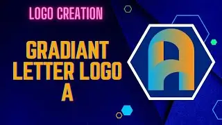 Gradiant Letter Logo A Creation. Logo Create Idea.