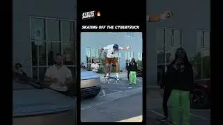 Skating off a Cybertruck
