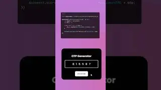 javascript random otp generator