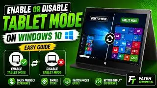How to Enable or Disable Tablet Mode in Windows 10