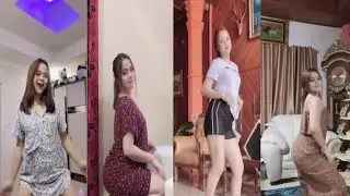 Tiktok Cantik Luvlecha goyang ebot mantap menggoda