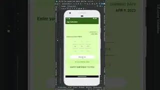 How to Create Age Calculator App in Android Studio JAVA 