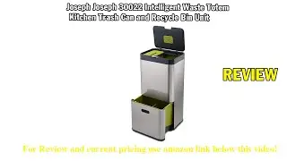 Review Joseph Joseph 30022 Intelligent Waste Totem Kitchen Trash Can and Recycle Bin Unit