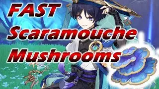Scaramouche Pre-Farm FASTEST METHOD! (Rukkhashava Mushroom) - Genshin Impact 